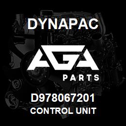 D978067201 Dynapac CONTROL UNIT | AGA Parts