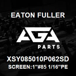 XSY085010P062SD Eaton Fuller SCREEN:1"#85 1/16"PERF 3 16 S/S 150#/300# | AGA Parts