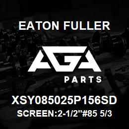 XSY085025P156SD Eaton Fuller SCREEN:2-1/2"#85 5/32"PE RF 316 S/S 150#/300# | AGA Parts