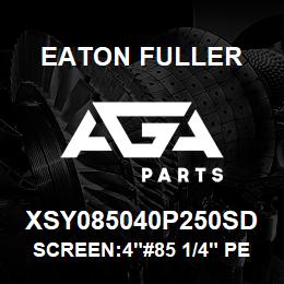 XSY085040P250SD Eaton Fuller SCREEN:4"#85 1/4" PERF 1 50#/300# 316 SSTL | AGA Parts