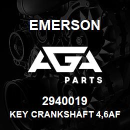 2940019 Emerson Key Crankshaft 4,6AF-10/20,6TA | AGA Parts