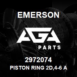2972074 Emerson Piston Ring 2D,4-6 A/F,6TA | AGA Parts