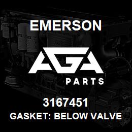 3167451 Emerson Gasket: below valve plate .035 OF -1450-02 | AGA Parts
