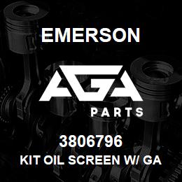 3806796 Emerson Kit Oil Screen w/ Gasket (after 03.91) | AGA Parts