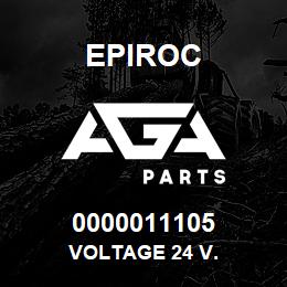 0000011105 Epiroc VOLTAGE 24 V. | AGA Parts