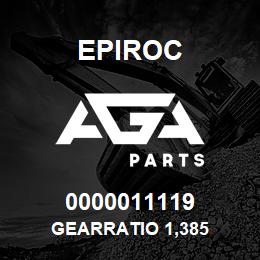 0000011119 Epiroc GEARRATIO 1,385 | AGA Parts