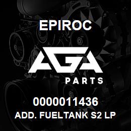 0000011436 Epiroc ADD. FUELTANK S2 LP | AGA Parts