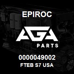 0000049002 Epiroc FTEB S7 USA | AGA Parts