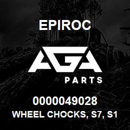 0000049028 Epiroc WHEEL CHOCKS, S7, S1, S1.5 USA | AGA Parts