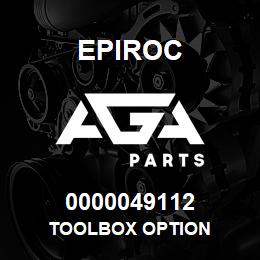 0000049112 Epiroc TOOLBOX OPTION | AGA Parts