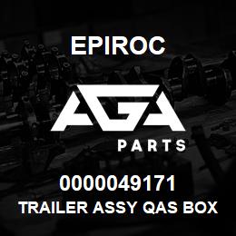 0000049171 Epiroc TRAILER ASSY QAS BOX 5 EB | AGA Parts