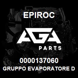 0000137060 Epiroc GRUPPO EVAPORATORE D4 | AGA Parts