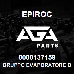 0000137158 Epiroc GRUPPO EVAPORATORE D1-D2 | AGA Parts