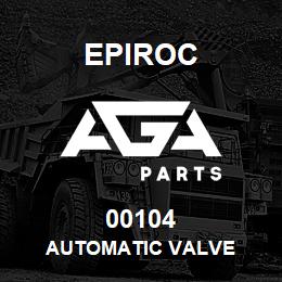 00104 Epiroc AUTOMATIC VALVE | AGA Parts