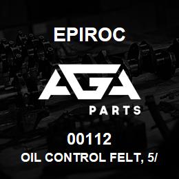 00112 Epiroc OIL CONTROL FELT, 5/16" DIA | AGA Parts