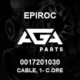 0017201030 Epiroc CABLE, 1- C.ORE | AGA Parts