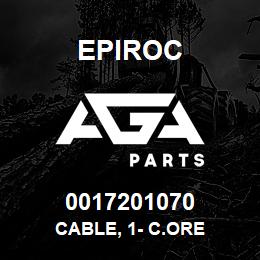 0017201070 Epiroc CABLE, 1- C.ORE | AGA Parts