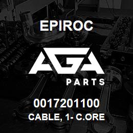 0017201100 Epiroc CABLE, 1- C.ORE | AGA Parts