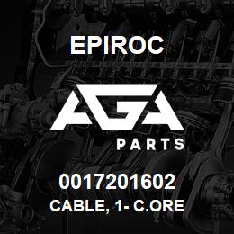 0017201602 Epiroc CABLE, 1- C.ORE | AGA Parts