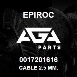 0017201616 Epiroc CABLE 2.5 MM. | AGA Parts