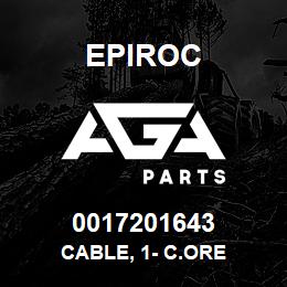 0017201643 Epiroc CABLE, 1- C.ORE | AGA Parts