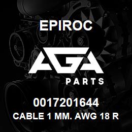 0017201644 Epiroc CABLE 1 MM. AWG 18 RED | AGA Parts