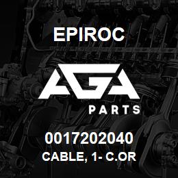 0017202040 Epiroc CABLE, 1- C.OR | AGA Parts