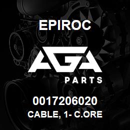 0017206020 Epiroc CABLE, 1- C.ORE | AGA Parts