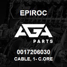 0017206030 Epiroc CABLE, 1- C.ORE | AGA Parts