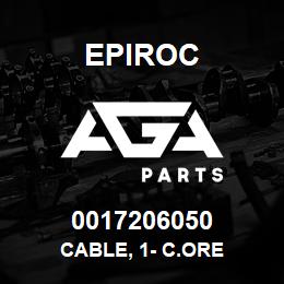 0017206050 Epiroc CABLE, 1- C.ORE | AGA Parts