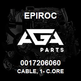 0017206060 Epiroc CABLE, 1- C.ORE | AGA Parts