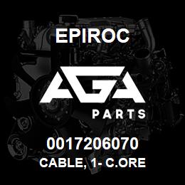 0017206070 Epiroc CABLE, 1- C.ORE | AGA Parts