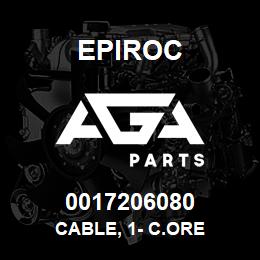 0017206080 Epiroc CABLE, 1- C.ORE | AGA Parts