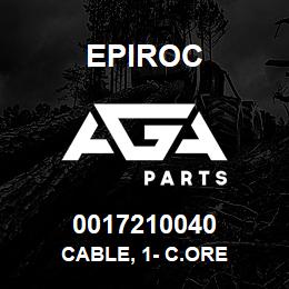 0017210040 Epiroc CABLE, 1- C.ORE | AGA Parts