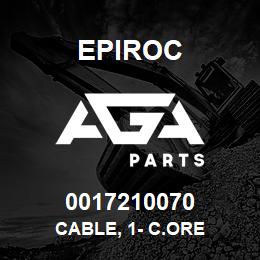 0017210070 Epiroc CABLE, 1- C.ORE | AGA Parts