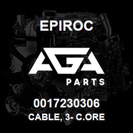 0017230306 Epiroc CABLE, 3- C.ORE | AGA Parts