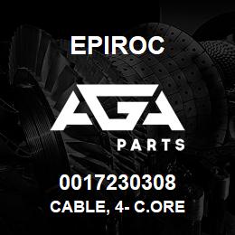 0017230308 Epiroc CABLE, 4- C.ORE | AGA Parts