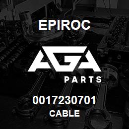 0017230701 Epiroc CABLE | AGA Parts