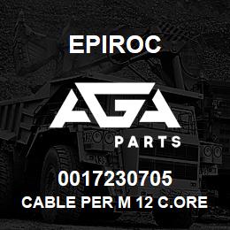 0017230705 Epiroc CABLE PER M 12 C.ORE | AGA Parts