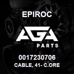 0017230706 Epiroc CABLE, 41- C.ORE | AGA Parts