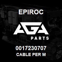 0017230707 Epiroc CABLE PER M | AGA Parts