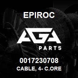 0017230708 Epiroc CABLE, 4- C.ORE | AGA Parts