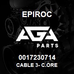 0017230714 Epiroc CABLE 3- C.ORE | AGA Parts