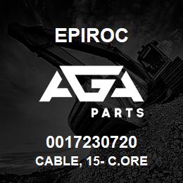 0017230720 Epiroc CABLE, 15- C.ORE | AGA Parts