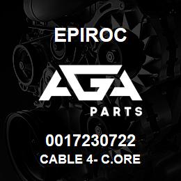 0017230722 Epiroc CABLE 4- C.ORE | AGA Parts