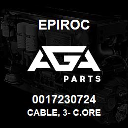 0017230724 Epiroc CABLE, 3- C.ORE | AGA Parts