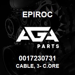 0017230731 Epiroc CABLE, 3- C.ORE | AGA Parts