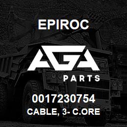 0017230754 Epiroc CABLE, 3- C.ORE | AGA Parts