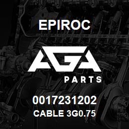 0017231202 Epiroc CABLE 3G0.75 | AGA Parts