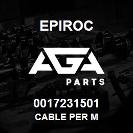 0017231501 Epiroc CABLE PER M | AGA Parts